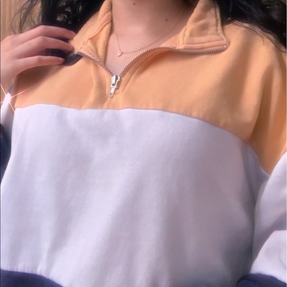 Pacsun LA Hearts Colorblock Pullover Half-Zip - Picture 3 of 4